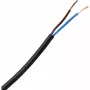 HEINRICH KOPP H03VV-F 2x0,75mm² čierny flexibilný PVC kábel 10m 152210845