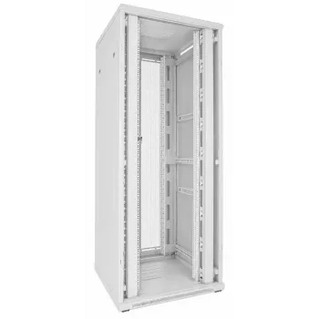 DSIT 47U 19-palcový serverový rack 800x800x2200mm biely s perforovanými dvojitými dverami DS8847DD-W