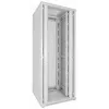 DSIT 42U 19 palcový serverový rack 800x800x2000mm biely, perforované dvojité dvere predné a zadné DS8842DD-W