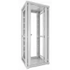 DSIT 42U 19 palcový serverový rack 800x800x2000mm biely, perforované dvojité dvere predné a zadné DS8842DD-W