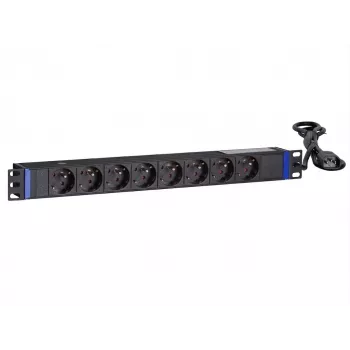 DSIT 19-palcový 8-násobný rackmount PDU s C14 konektorom a uzemňovacím kontaktom (DS-8PDU-C14-PE)