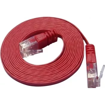 Wirewin Cat.6 Slim patch kábel U/UTP 0,1m červená PKW-SLIM-KAT6 0.1 RT