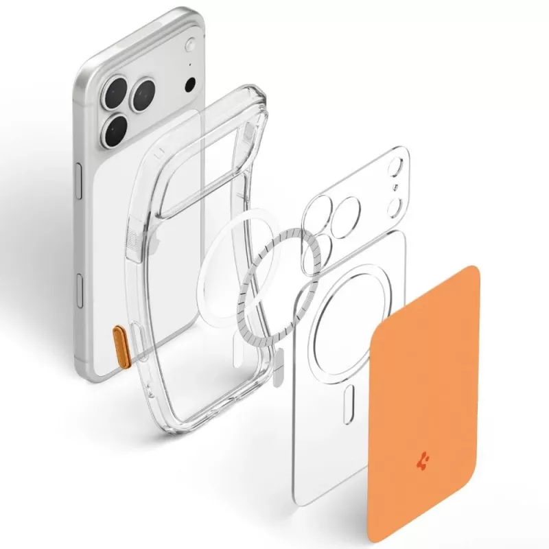 SPIGEN Ultra Hybrid T MagSafe iPhone 17 Pro / 18 Pro lesklá oranžová