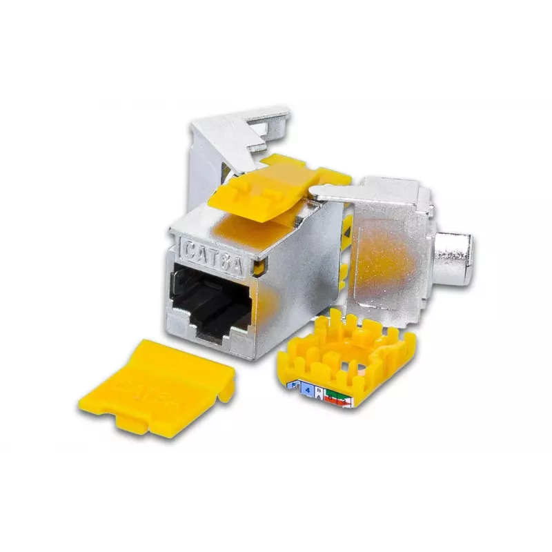 Wirewin WKS JACK KAT6A SLIM 12 CAT6A 10 Gigabit Ethernet tienený keystone modul, balenie 12 ks