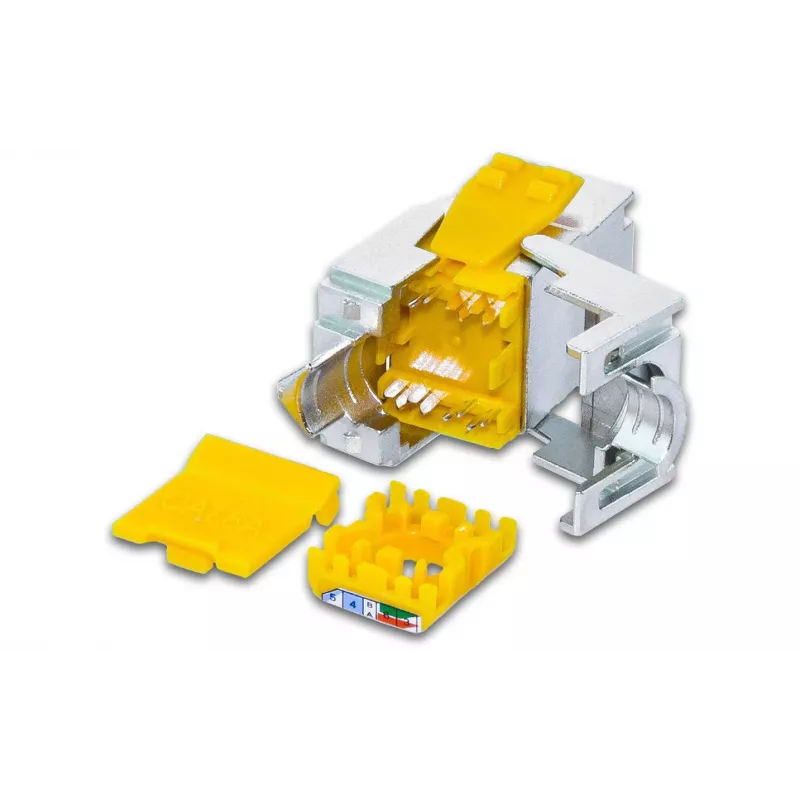 Wirewin WKS JACK KAT6A SLIM 12 CAT6A 10 Gigabit Ethernet tienený keystone modul, balenie 12 ks