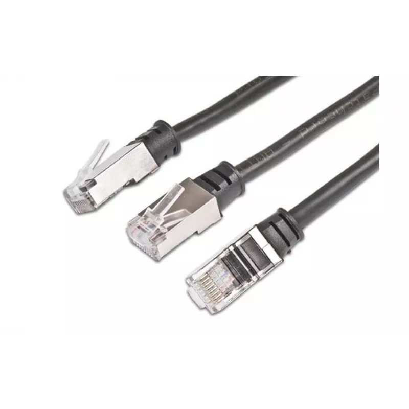 Wirewin PKW-OUT-K5E 5.0 Cat5e F/UTP sieťový patch kábel, 5 m, čierny