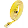 Wirewin Cat6A Slim Ethernet Patch kábel U/FTP plochý žltý 1m 10Gbps PKW-STP-SLIM-K6A 1.0 GE