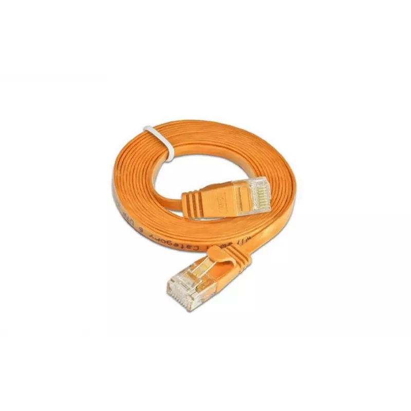 Wirewin Triotronik PKW-SLIM-KAT6 3.0 OR Cat6 U/UTP Slim Ethernet patch kábel, RJ-45 konektor samec na samec, 3m, oranžový