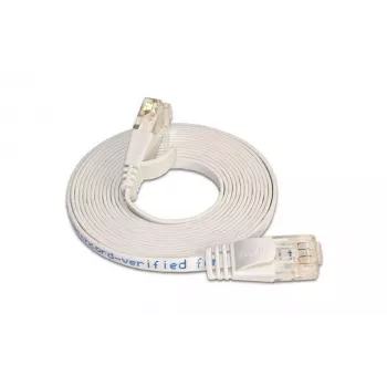 Wirewin Cat.6 Slim patch kábel U/UTP 7,5m biely PKW-SLIM-KAT6 7.5 WS