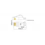 Wirewin Triotronik 0,15m Cat6 U/FTP Slim Ethernet patch kábel, RJ45 konektor samec na samec, biely (PKW-STP-SLIM-KAT6 0.15 WS)