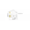 Wirewin Triotronik 0,15m Cat6 U/FTP Slim Ethernet patch kábel, RJ45 konektor samec na samec, biely (PKW-STP-SLIM-KAT6 0.15 WS)