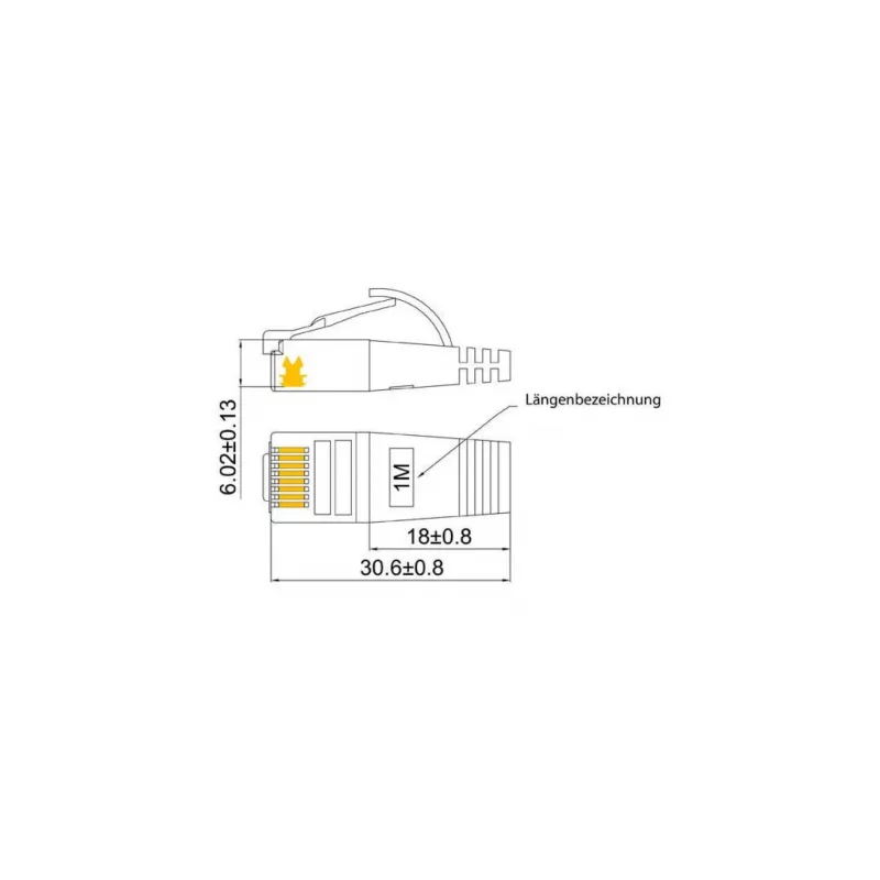 Wirewin Triotronik 0,15m Cat6 U/FTP Slim Ethernet patch kábel, RJ45 konektor samec na samec, biely (PKW-STP-SLIM-KAT6 0.15 WS)
