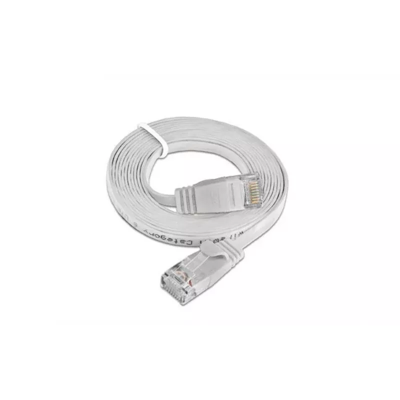Wirewin Cat.6 Slim patch kábel U/UTP 0,1m biely PKW-SLIM-KAT6 0.1 WS