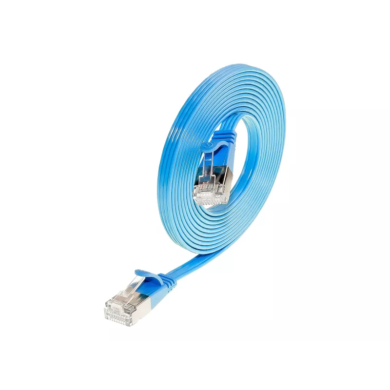 Wirewin Triotronik Cat6 U/FTP Slim patch kábel, 3 m, modrá PKW-STP-SLIM-KAT6 3.0 BL