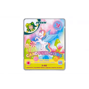 JOLLY X-BIG CANDYCOLOURS pastelky, miešané farby, 12 ks (3099-0137)
