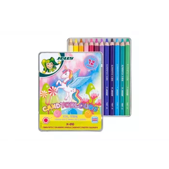 JOLLY X-BIG CANDYCOLOURS pastelky, miešané farby, 12 ks (3099-0137)