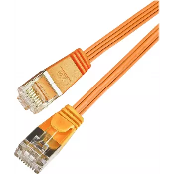 Wirewin Triotronik PKW-STP-SLIM-KAT6 5.0 OR Cat6 U/FTP Slim Ethernet patch kábel, RJ45 konektor samec na samec, 5m, oranžová