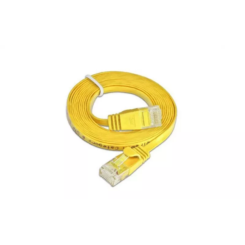 Wirewin SLIM patch kábel U/UTP Cat6 žltý 0,75 m PKW-SLIM-KAT6 0.75 GE