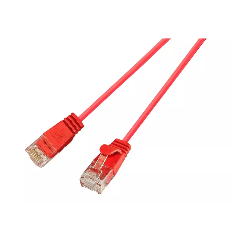 Wirewin Cat.6 Slim-Light patch kábel U/UTP 0,15 m červený PKW-LIGHT-K6 0.15 RT