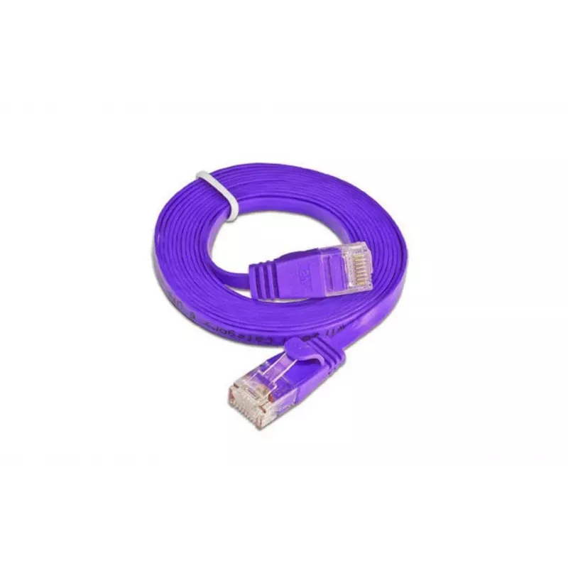 Wirewin Cat6 U/UTP Slim Ethernet patch kábel, 0,1 m, fialová PKW-SLIM-KAT6 0.1 VT