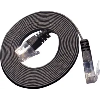 Wirewin Triotronik PKW-SLIM-KAT6 10.0 SW - 10m Cat6 U/UTP Slim Ethernet patch kábel, RJ45 konektor samec na samec, čierna
