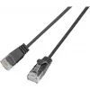 Wirewin SLIM UL6 1 SW - Cat.6 Slim patch kábel, U/UTP, 1 m, čierna (PKW-LIGHT-K6 1.0 SW)