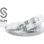 Wirewin Triotronik PKW-SLIM-KAT6 20.0 WS - 20 m biely Cat6 U/UTP Slim Ethernet patch kábel, RJ45 konektor samec na konektor samec, Gigabit