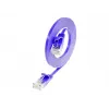 Wirewin Triotronik Cat6 U/UTP patch kábel, 3 m, RJ45 na RJ45, konektor samec na konektor samec, meď, fialový PKW-SLIM-KAT6 3.0 VT