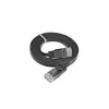 Wirewin Cat6 U/UTP Slim Ethernet patch kábel, 7,5 m, čierny PKW-SLIM-KAT6 7.5 SW