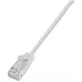 Wirewin SLIM SL6 015 WS - Cat.6 Slim-Light kábel, U/FTP, 0,15 m, biely (PKW-LIGHT-STP-K6 0.15 WS)