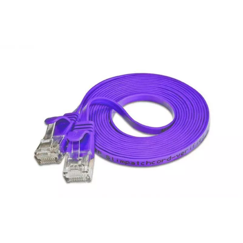 Wirewin SLIM patch kábel U/UTP Cat6 0,75 m fialový PKW-SLIM-KAT6 0.75 VT