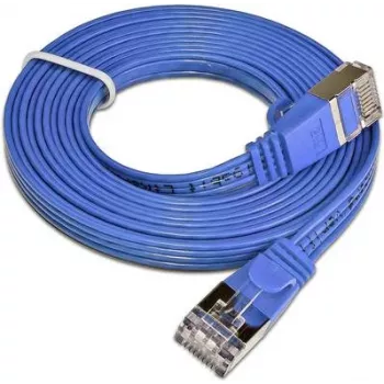 Wirewin Triotronik Cat 6 patch kábel 0,25 m modrý U/FTP (STP) RJ-45 konektor samec/konektor samec PKW-STP-SLIM-KAT6 0.25 BL