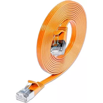 Wirewin Triotronik 0,15m Cat6 U/FTP patch kábel, RJ-45 na RJ-45, oranžová PKW-STP-SLIM-KAT6 0.15 OR
