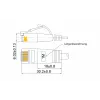 Wirewin Triotronik U/UTP Cat6 patch kábel 1m RJ45 konektor samec na samec Gigabit Ethernet (PKW-LIGHT-K6 1.0)