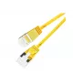 Wirewin Slim Round U/FTP Cat 6a patch kábel, 7,0 m, žltá, PoE, 10 Gbps PKW-LIGHT-STP-K6A 7.0 GE