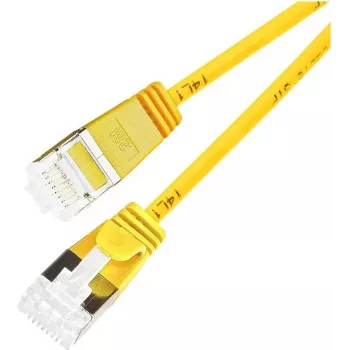 Wirewin Slim Round U/FTP Cat 6a patch kábel, 7,0 m, žltá, PoE, 10 Gbps PKW-LIGHT-STP-K6A 7.0 GE