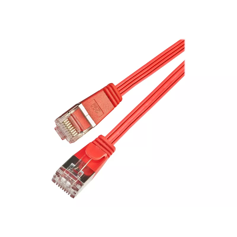 Wirewin SLIM S6 1.5 RT - Cat.6 SLIM patch kábel, STP (PIMF), 1,5 m, červená PKW-STP-SLIM-KAT6 1.5 RT