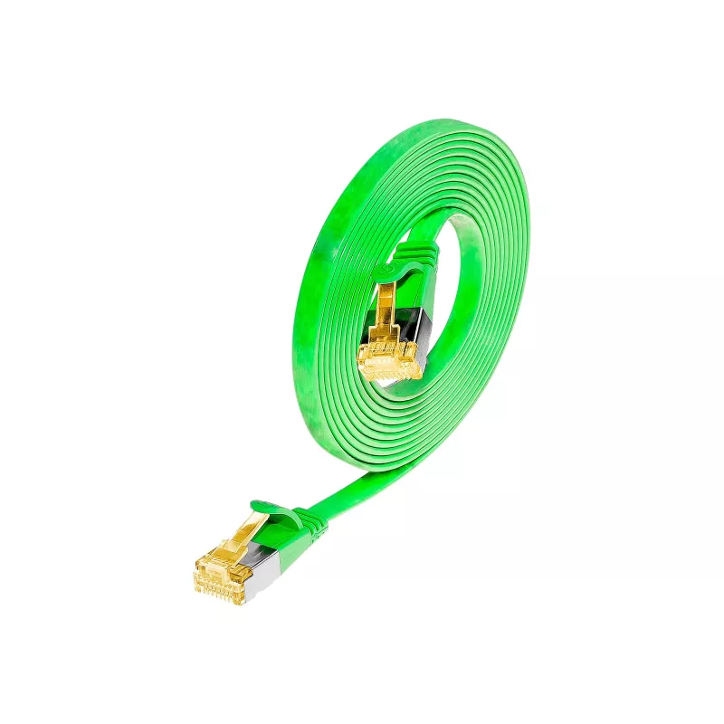 Wirewin Cat6a U/FTP Slim patch kábel, RJ-45, 3m, zelený PKW-STP-SLIM-K6A 3.0 GN