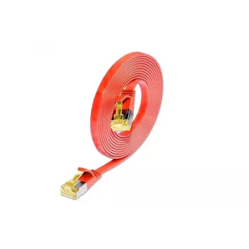 Wirewin Cat6a U/FTP Slim Ethernet patch kábel, RJ45 konektor samec na samec, červená, 3 m PKW-STP-SLIM-K6A 3.0 RT