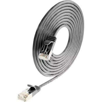 Wirewin Triotronik PKW-LIGHT-STP-K6 0,5 SW Cat6 S/FTP patch kábel, čierna, 0,5 m
