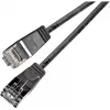 Wirewin Triotronik PKW-LIGHT-STP-K6 0,5 SW Cat6 S/FTP patch kábel, čierna, 0,5 m