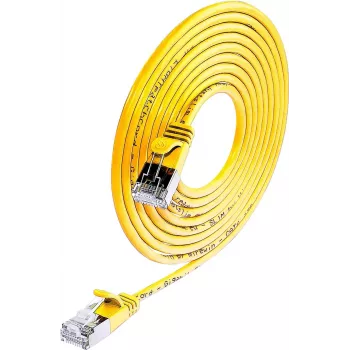Wirewin Triotronik F/UTP Cat6a Ethernet patch kábel, 1,5 m, RJ-45 konektor samec na samec, žltá PKW-LIGHT-STP-K6 1.5 GE