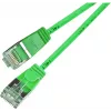 Wirewin Triotronik PKW-LIGHT-STP-K6 0.15 GN Cat6 tienený patch kábel, zelená, 0,15 m