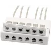 Wirewin 2x 6-portová nástenná zásuvka pre keystone moduly, sivá, plast, keystone systém (125460)