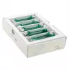 Wirewin SLIM-LS-K6A 0.1 GN 50 Cat6a U/FTP Slim Ethernet patch kábel, 0,1 m, zelená, balenie 50 ks