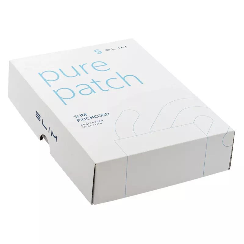Wirewin SLIM-LS-K6A 0.1 GN 50 Cat6a U/FTP Slim Ethernet patch kábel, 0,1 m, zelená, balenie 50 ks