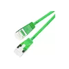 Wirewin Light patch kábel okrúhly U/FTP Cat 6a zelený 0,1 m Slim Light patch kábel okrúhly, tienený, PoE, flexibilný a tenký kábel pre špeciálne aplikácie (PKW-LIGHT-STP-K6A 0.1 GN)