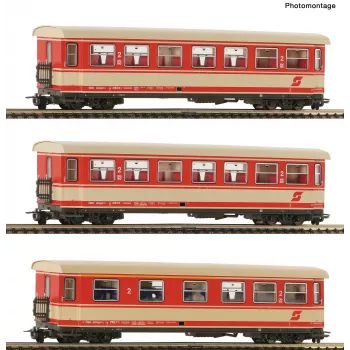 Roco 6240004 H0e 3-dielna sada osobných vozňov ÖBB