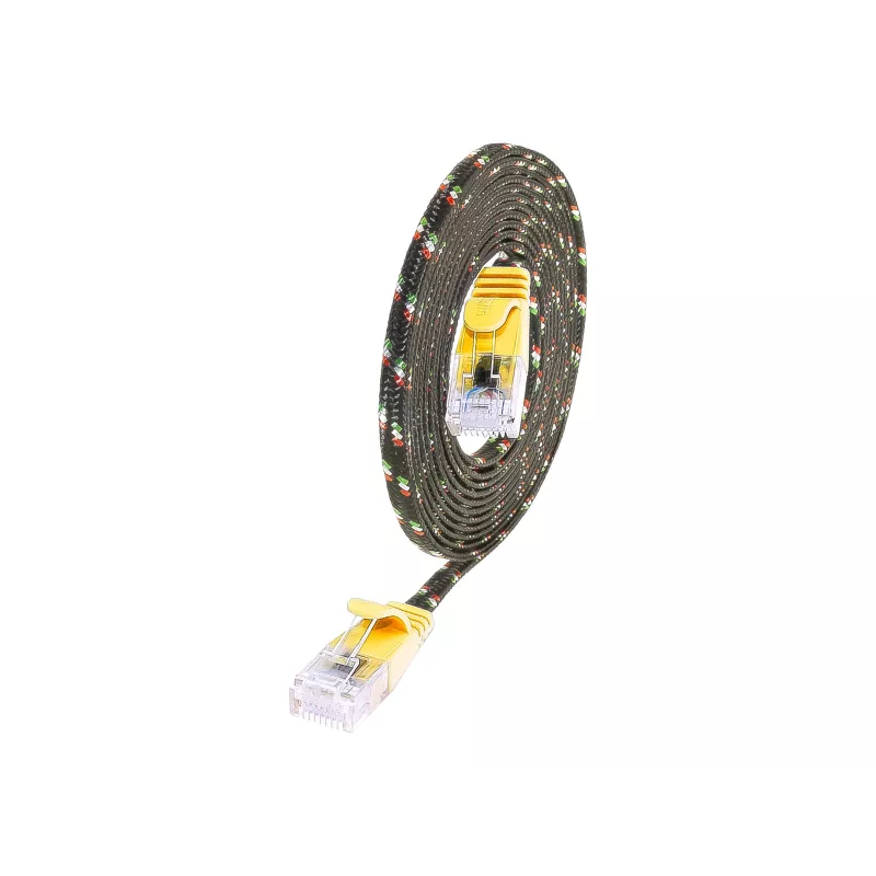 Wirewin PKW-TOUGH-K6 10.0 GE Cat.6 Slim Ethernet patch kábel, U/UTP, 10 m, žltá