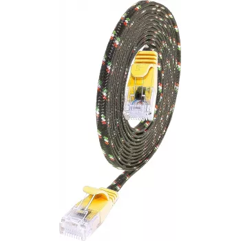 Wirewin Triotronik Cat6 U/UTP patch kábel, RJ45 konektor samec na samec, 3 m, žltý PKW-TOUGH-K6 3.0 GE